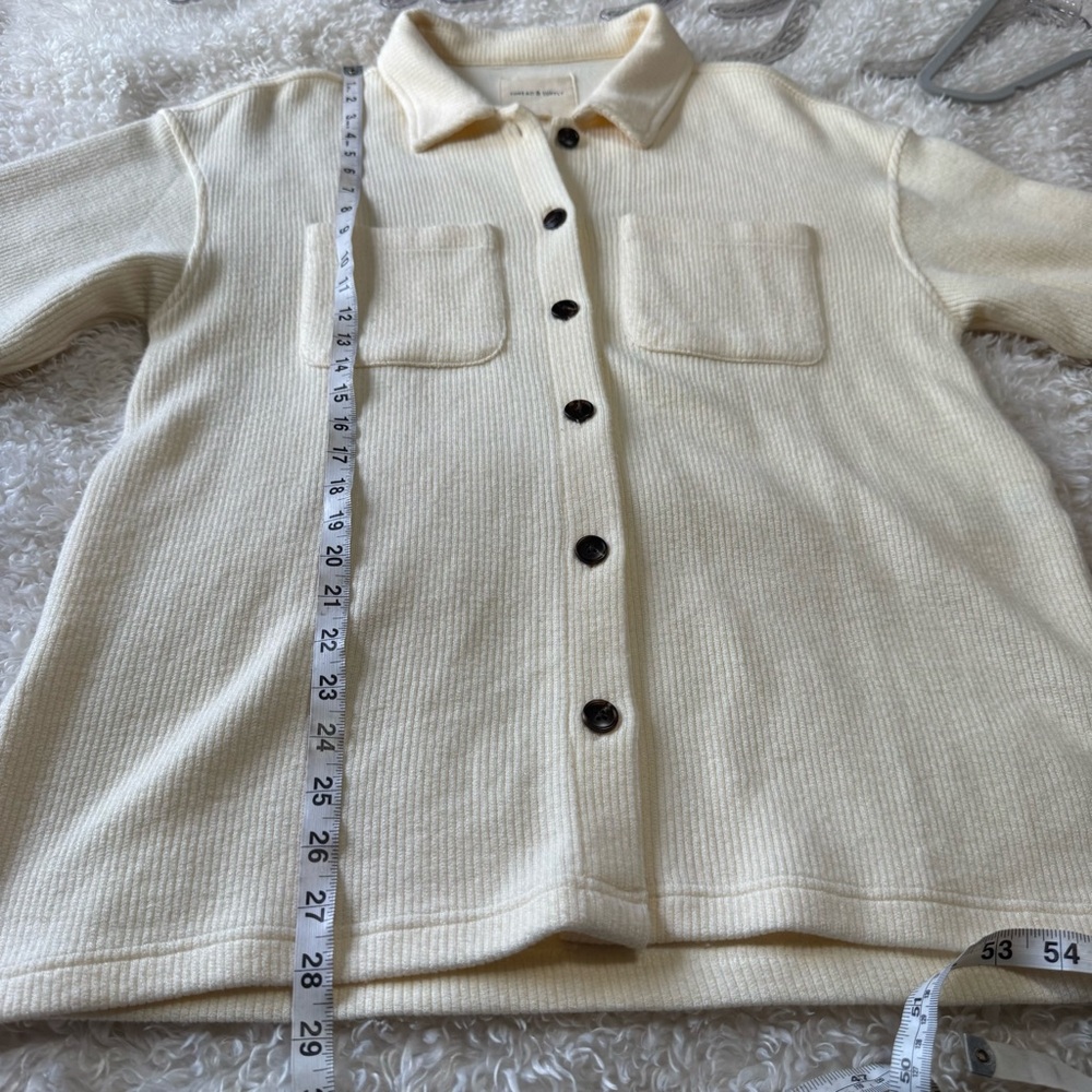 Thread & Supply Ribbed Soft Luxe Button Up Shirt … - image 6